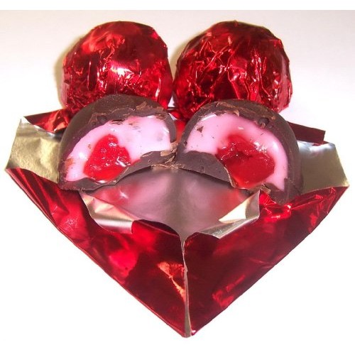 Scotts Cakes Dark Chocolate Covered Cherry Brandy Cherries In A