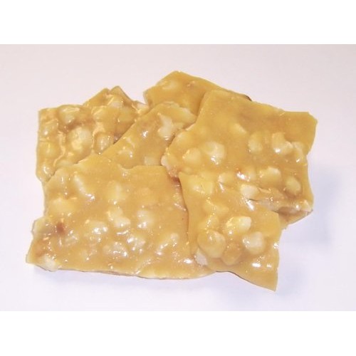 Scotts Cakes Macadamia Nut Brittle in a 1 Pound Clear Cello Bag