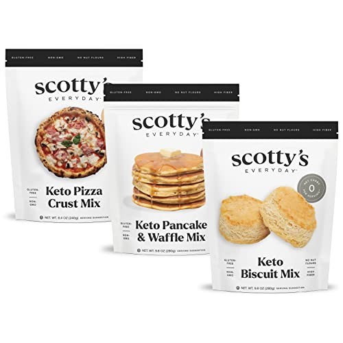 1 Keto Pizza Crust Zero Carb Mix - 1 Keto Pancake & Waffle Zero ...