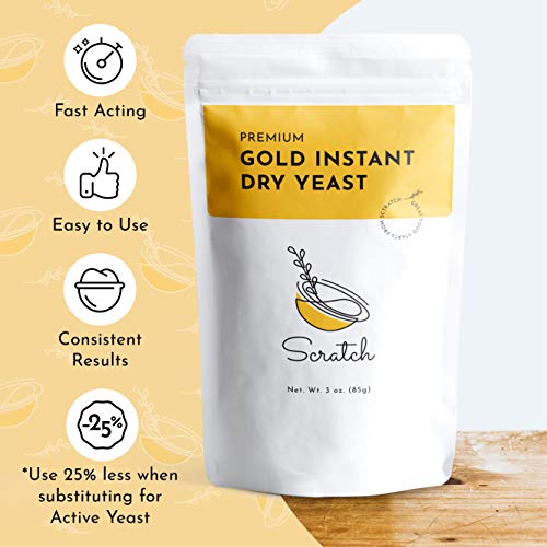 Scratch Gold Instant Dry Yeast - Gold, 3 Ozrapid-Rise Instant