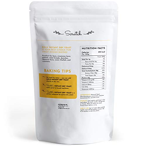 Scratch Gold Instant Dry Yeast - Rapid-Rise Instant Yeast For Br