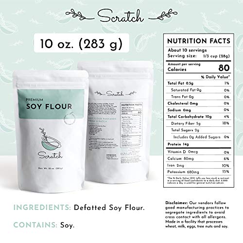Scratch Premium Defatted Soybean Flour - Gourmet Baking Ingredie