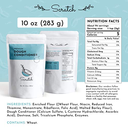 Scratch Premium Dough Conditioner - 10 Oz All Grain Bread Impr
