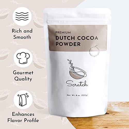 Scratch Premium Dutch Cocoa Powder - Gourmet Baking Ingredients