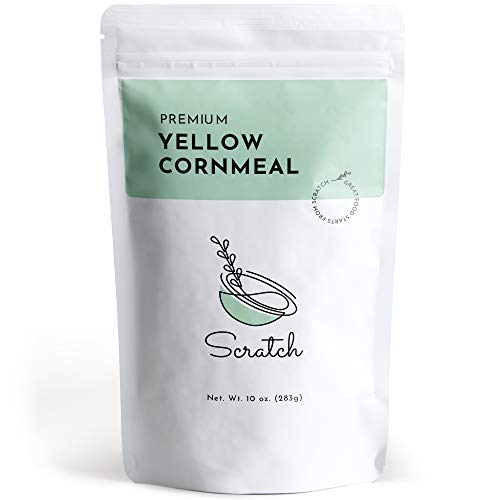 Scratch Premium Yellow Cornmeal - 10 Oz Dry-Ground Cornmeal Fo
