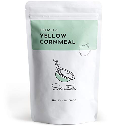 Scratch Premium Yellow Cornmeal - 2 Lb Dry-Ground Cornmeal For
