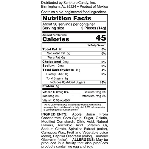 Scripture Candy, Fruit Of The Spirit Jar 50 Pieces