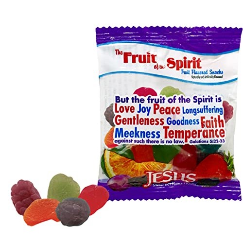 Scripture Candy, Fruit Of The Spirit Jar 50 Pieces