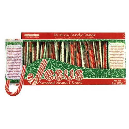 Scripture Candy Mini-Candy Cane Box