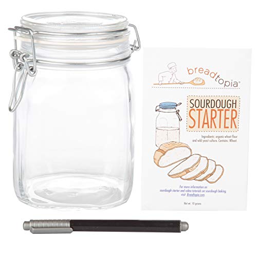 Sourdough Starter Kit, 3 Piece Set - Includes 10Oz Breadtopia Dr