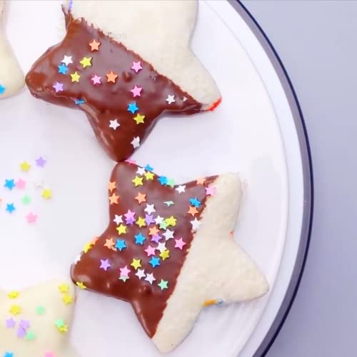 SE Si&Moos Star Confetti Sprinkles Edible Confetti Sprinkles Pas...