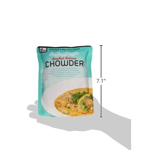 Sea Fare Pacific Smoked Salmon Chowder, 9 Ounce Pack Of 8