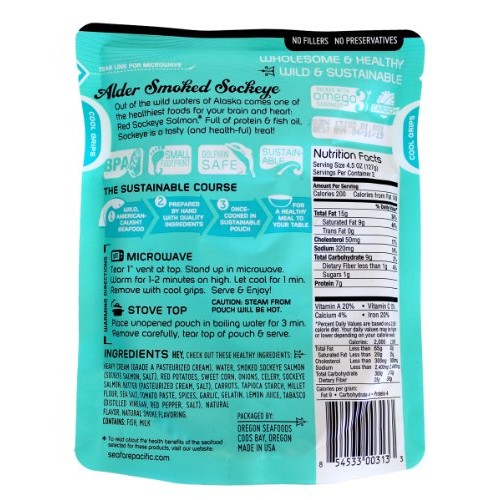 Sea Fare Pacific Smoked Salmon Chowder, 9 Ounce Pack Of 8