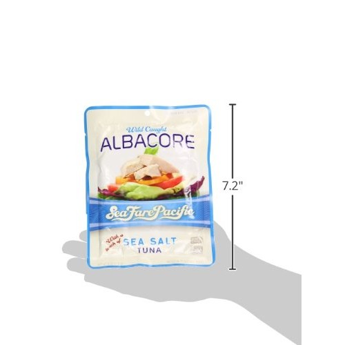 Sea Fare Pacific Wild Caught Albacore Tuna, Salt Pouch, 6 Ounce