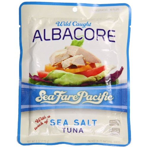 Sea Fare Pacific Wild Caught Albacore Tuna, Salt Pouch, 6 Ounce
