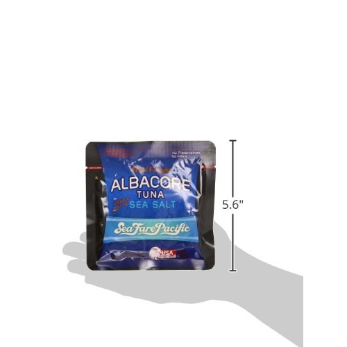 Sea Fare Pacific Wild Caught Albacore Tuna,Salt Sport Pouch, 3 O