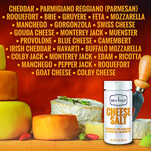 Cheese Sea Salt For Cheesemaking - Non-Iodized, Fine Flaked, No