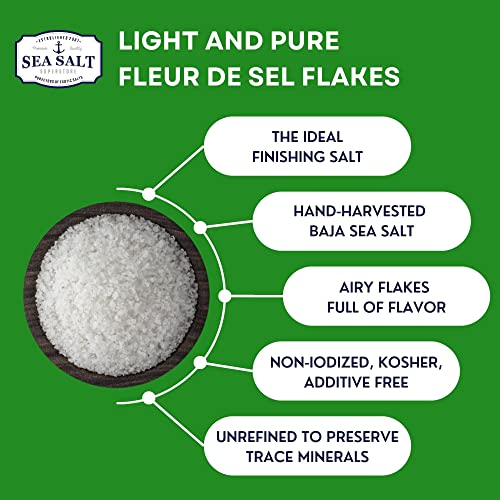 Flaky Sea Salt, Finishing Flake Salt, Baja Fleur De Sel Gourmet