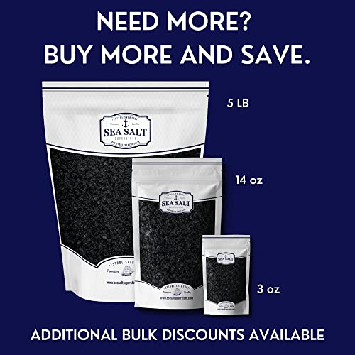 Hawaiian Black Lava Sea Salt, Black Salt For Cooking Or Cocktail