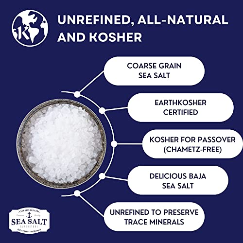 Kosher Sea Salt, Coarse Grain Kosher Salt, Replacement for Table... Kosher Sea Salt, Coarse Grain Kosher Salt, Replacement for Table...