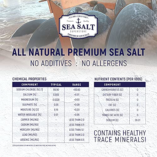 Sea Salt Superstore - Bulk Premium Sea Salt - Fine Grain Natural