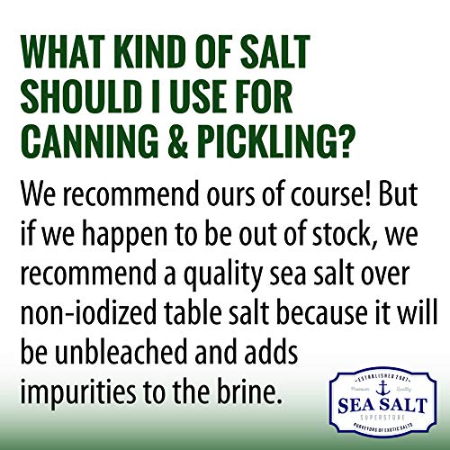 Pickling &Amp; Canning Sea Salt - Perfect Canning Supply For Home Cu