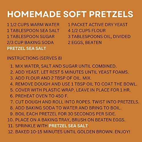 Pretzel Salt for Soft Pretzels, Food Grade Salt for Pretzels and... Pretzel Salt for Soft Pretzels, Food Grade Salt for Pretzels and...
