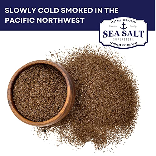 Smoked Sea Salt, Fine Grain Sea Salt Cold Smoked Over Alderwood,