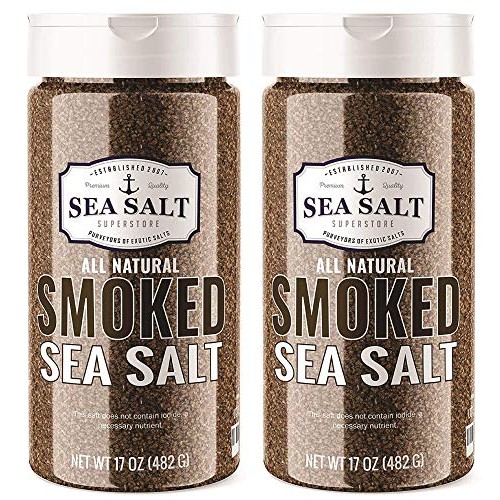 Smoked Sea Salt - Premium All Natural, Alderwood Cold Smoked - N