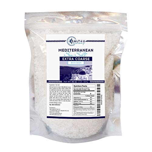 Mediterranean Sea Salt, Extra Coarse Grain 2 Lb.