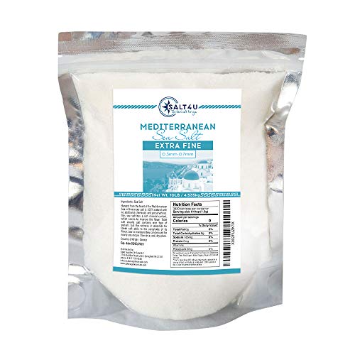 Mediterranean Sea Salt, Extra Fine Grain 10 Lb.
