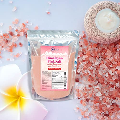 Premium Gourmet Himalayan Pink Salt, Extra Fine Grain 1 lb. Bag