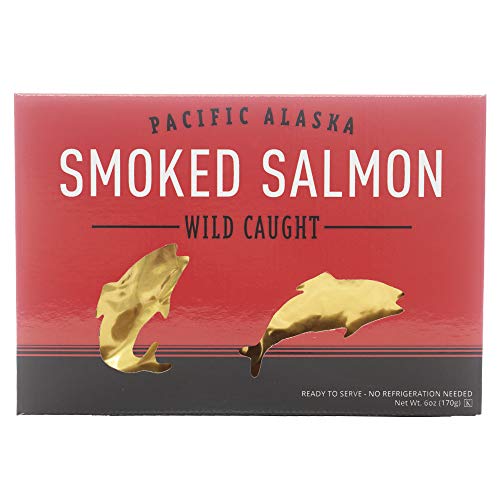 Seabear - Gorgeous Red And Gold Box Pacific Alaska Smoked Salmon
