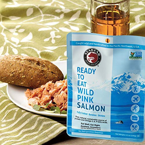 Seabear - Ready-To-Eat Pink Salmon - 3.5 Oz - 3 Pack