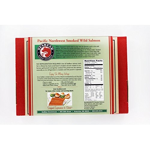 Seabear Sasquatch Approved Smoked Wild Salmon, Pacific Northwest