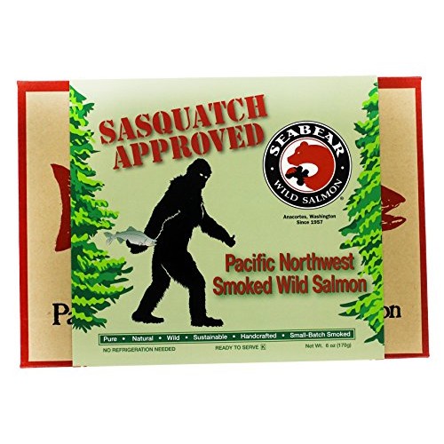 Seabear Sasquatch Approved Smoked Wild Salmon, Pacific Northwest
