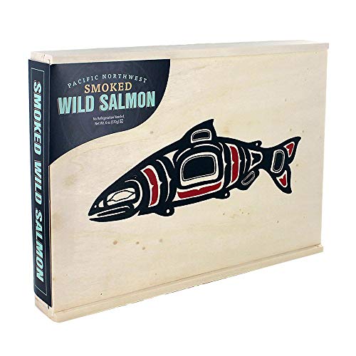 Seabear - Traditional Wood Keepsake Gift Box - Smoked Pink Salmo