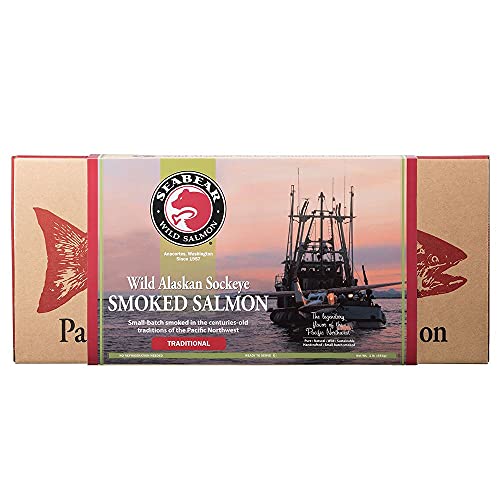 Seabear - Wild Alaskan Smoked Sockeye Salmon - 1 Lb