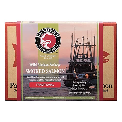 Seabear Copper River Smoked Sockeye Salmon, 6 Ounce