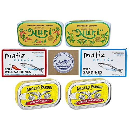 Seafood Aficionado Sardine Sampler | 6 Pack | Nuri Portuguese Sa