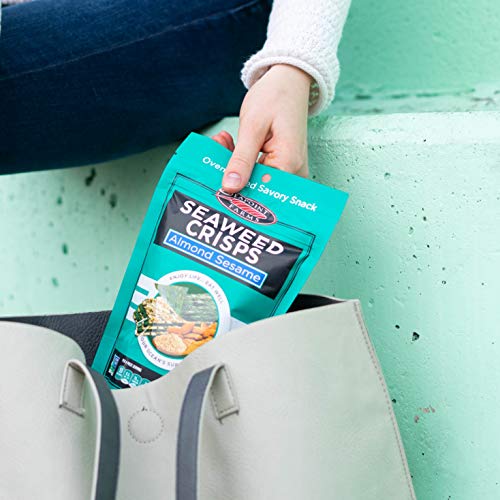 Almond Sesame Sea Salt Seaweed Crisps - Seapoint Farms 1.2 Oz P