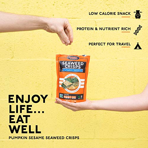 Pumpkin Sesame Sea Salt Seaweed Crisps - Seapoint Farms 1.2 Oz