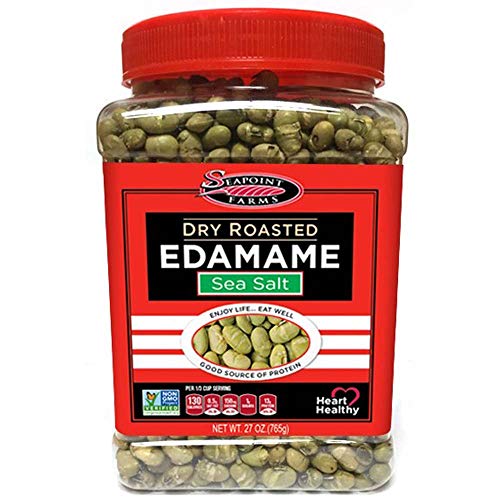 Seapoint Farms Sea Salt Dry Roasted Edamame, Healthy Gluten-Free
