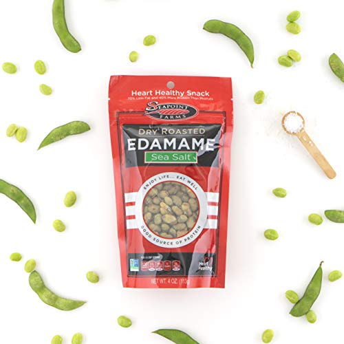Seapoint Farms Sea Salt Dry Roasted Edamame, 4 Oz Gluten-Free Sn