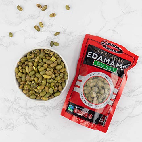 Seapoint Farms Sea Salt Dry Roasted Edamame, 4 Oz Gluten-Free Sn