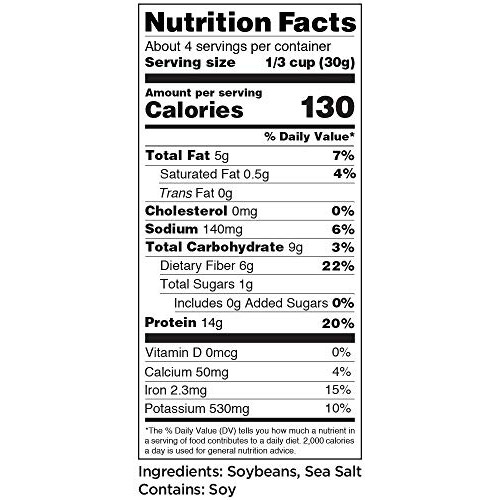 Seapoint Farms Sea Salt Dry Roasted Edamame, 4 Oz Gluten-Free Sn