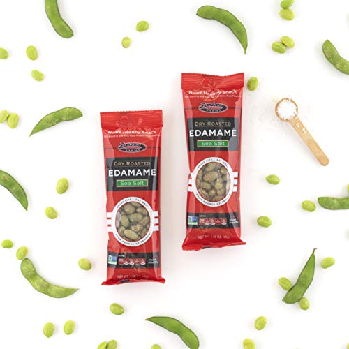 Seapoint Farms Sea Salt Dry Roasted Edamame, Healthy Snacks, 1.5