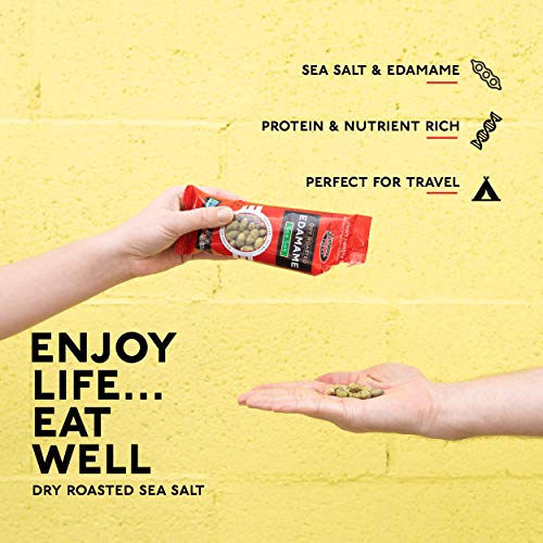 Seapoint Farms Sea Salt Dry Roasted Edamame, Healthy Snacks, 1.5