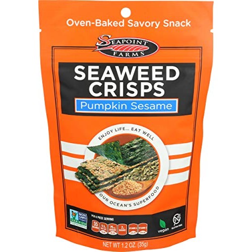 Seapoint Farms, Seaweed Crisps Pumpkin Sesame, 1.2 Ounce