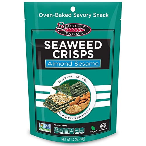 Seaweed Crisps, Almond Sesame, 1.2 Oz - Pack Of 2